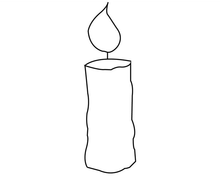 Candle coloring page for your little ones birthday christmas simple easter and cupcake with candle coloring â colorful candles candle printable easy candles