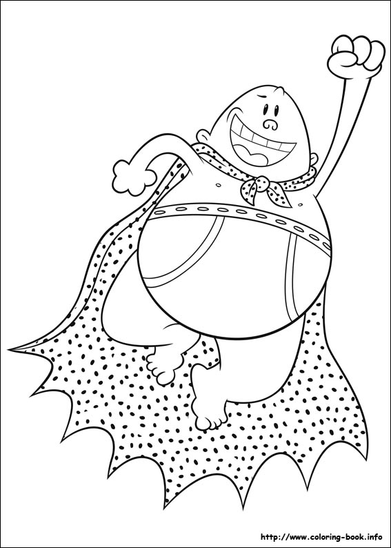 Captain underpants coloring picture