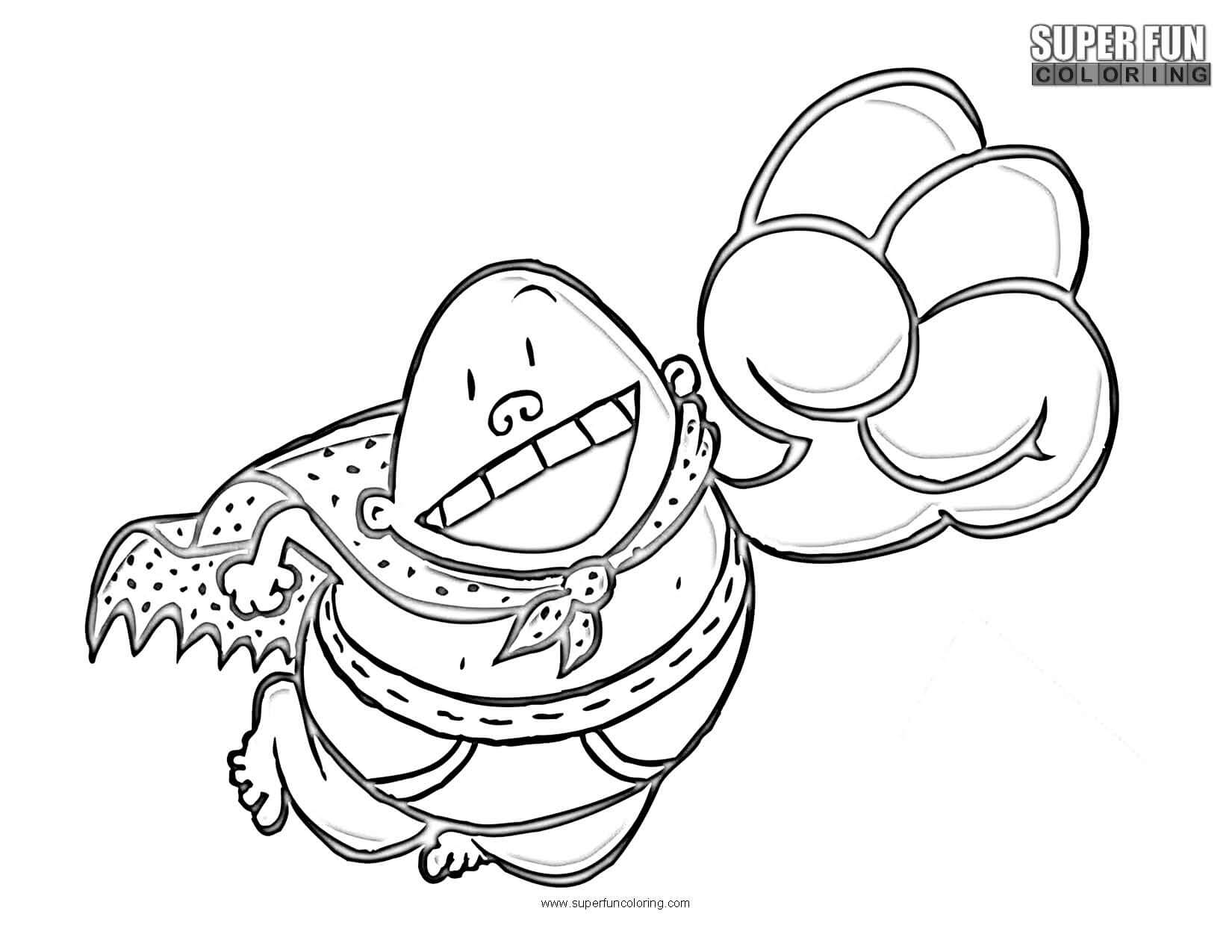 Captain underpants coloring page