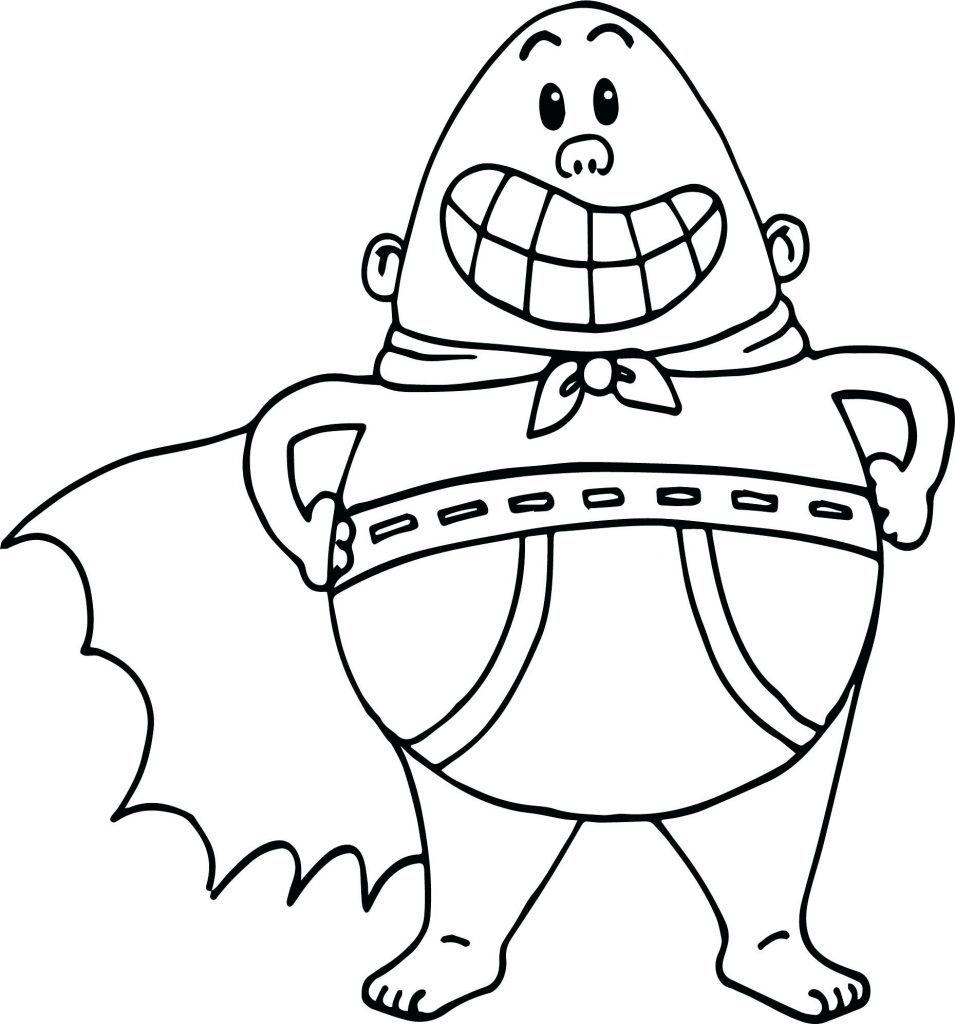 Captain underpants colouring image