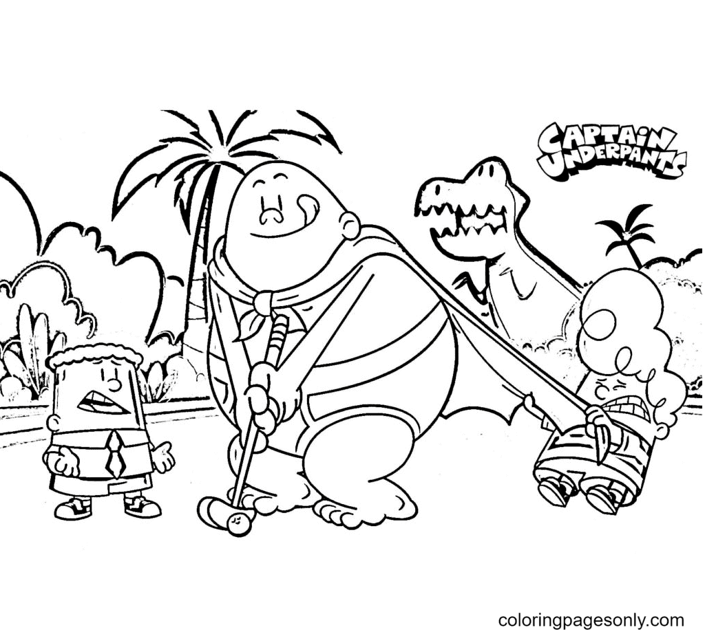 Captain underpants coloring pages printable for free download