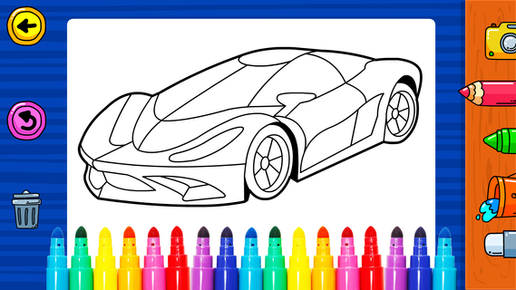 Download learn coloring drawing car games for kids on pc with memu
