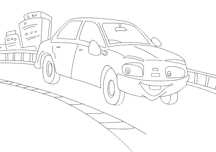 Printable coloring pages for kids color a car