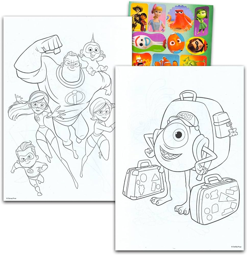Disney cars coloring and activity book set