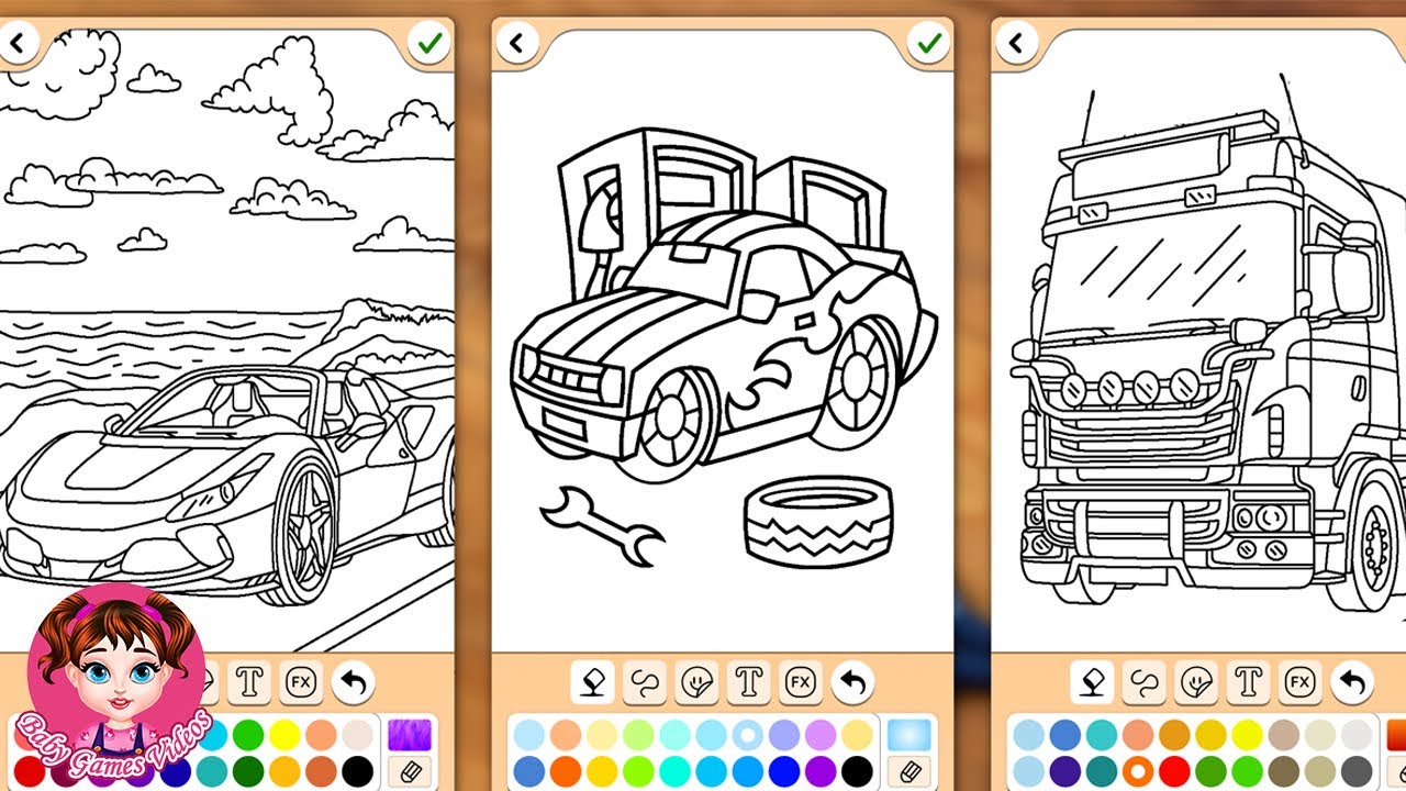 Cars coloring game