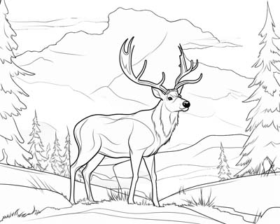 Caribou pages for kids