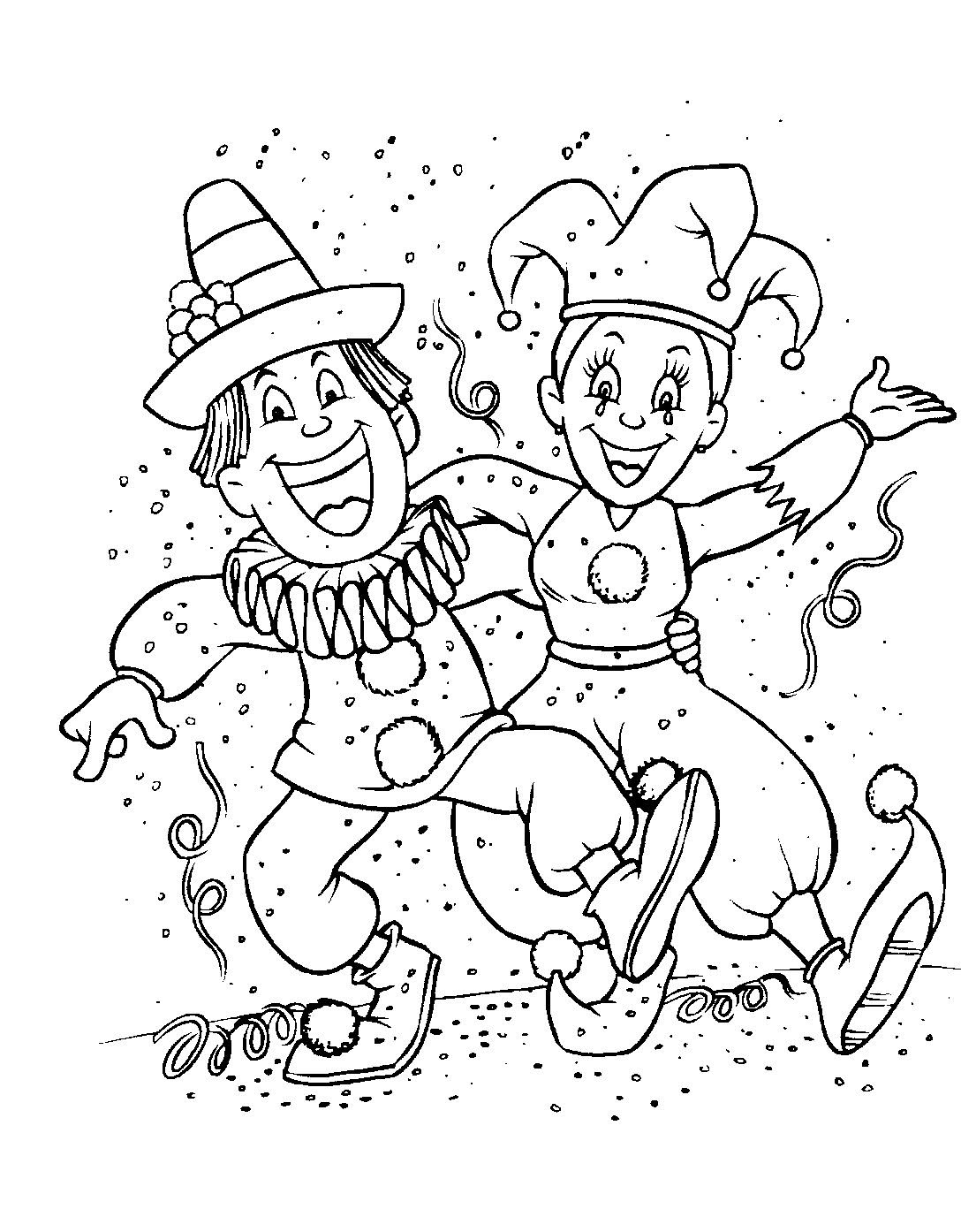 Carnival coloring for kids