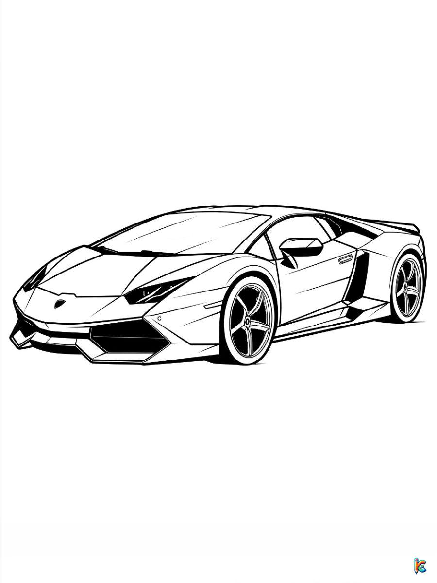 Lamborghini coloring pages â