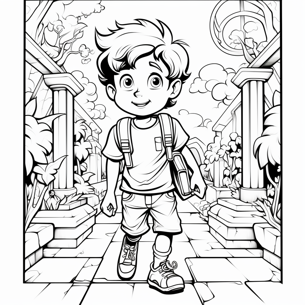 Cartoon coloring pages
