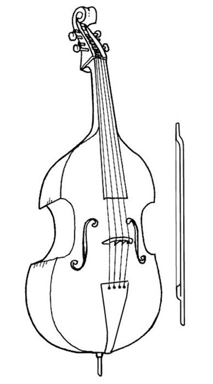 Cello coloring pages