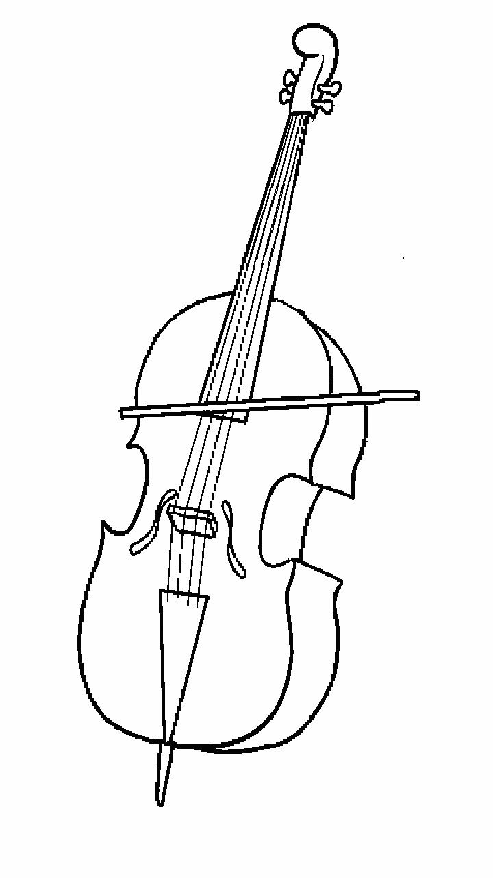 Cello coloring pages