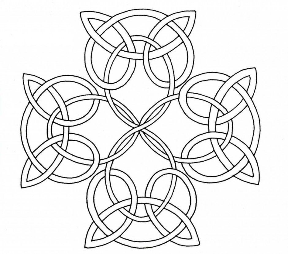 Celtic knot coloring page