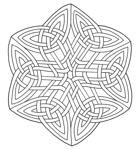 Celtic knotwork coloring page free printable coloring pages