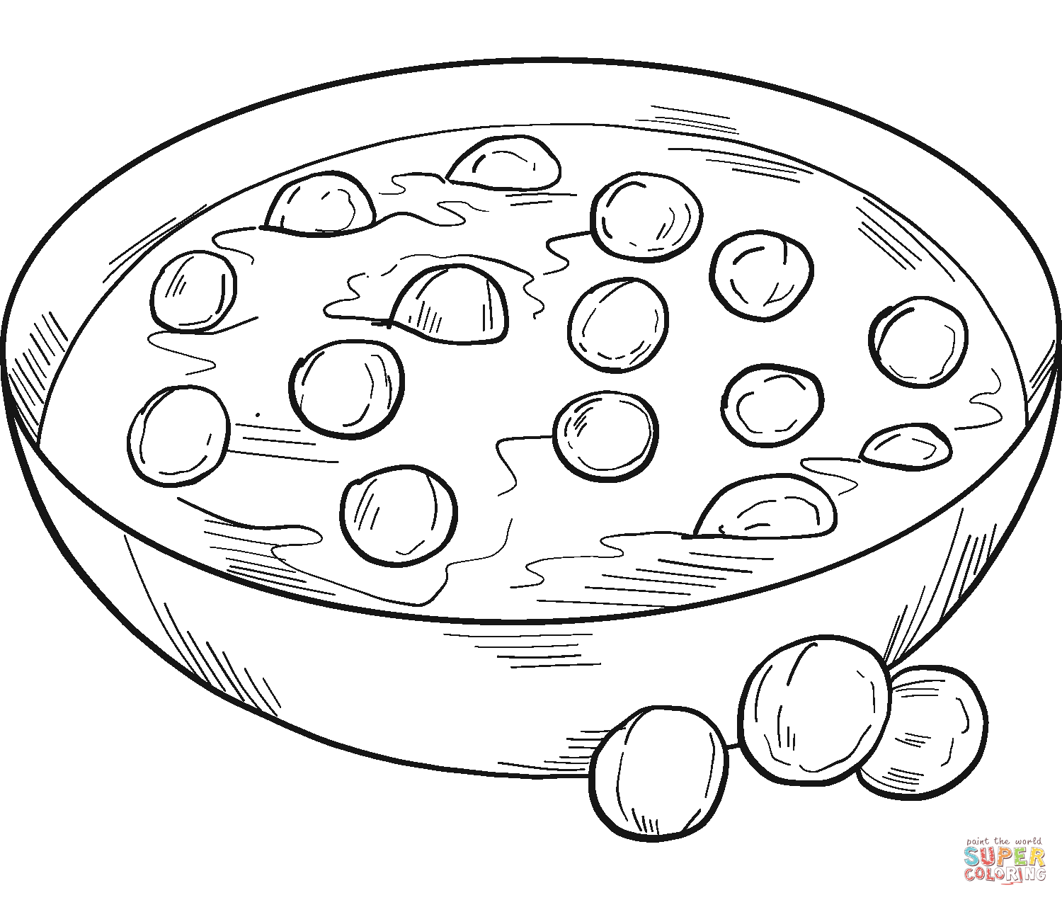 Cereal bowl coloring page free printable coloring pages