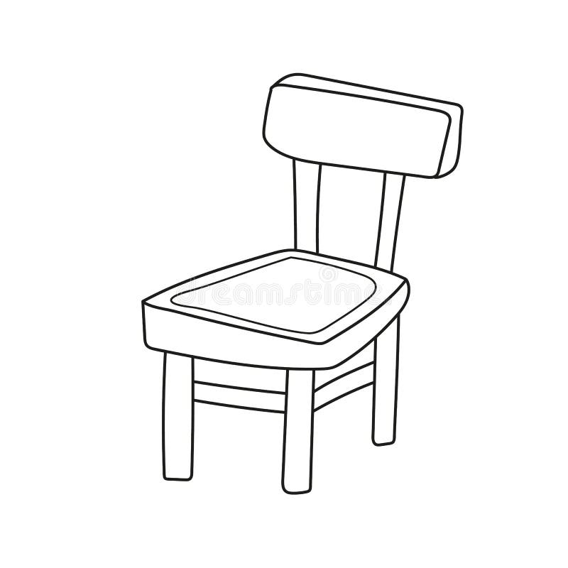 Chair coloring page stock illustrations â chair coloring page stock illustrations vectors clipart
