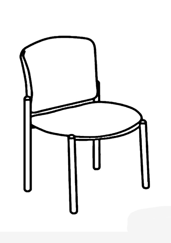 Coloring pages free printable chair coloring pages