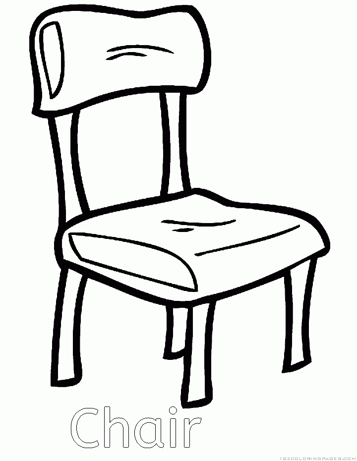Chair coloring pages