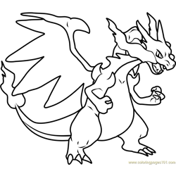 Charizard coloring pages for kids