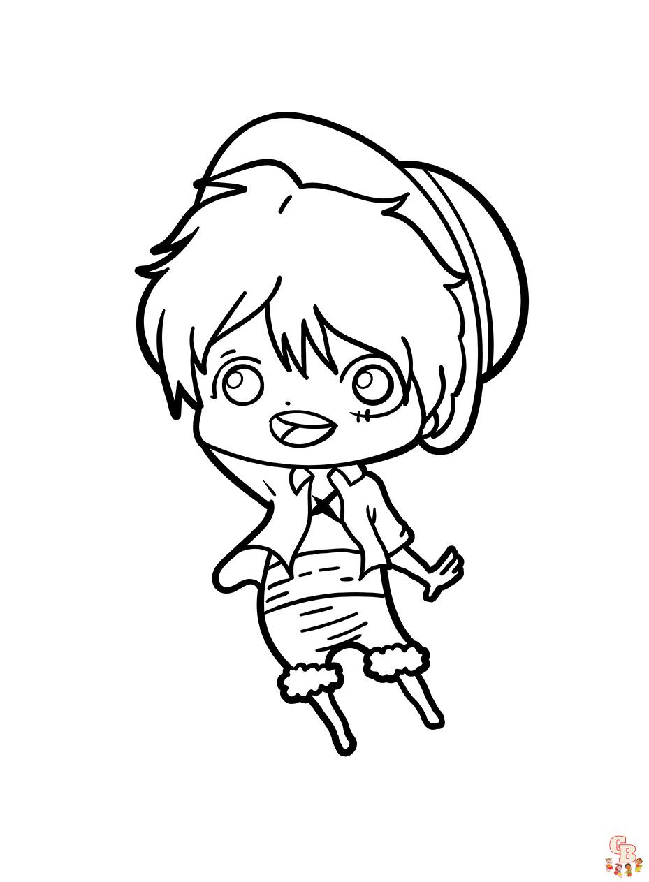 Free printable chibi coloring pages