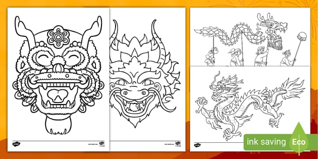 Chinese dragon louring pictures