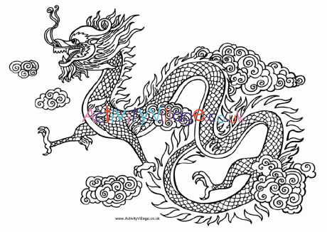 Chinese dragon louring page