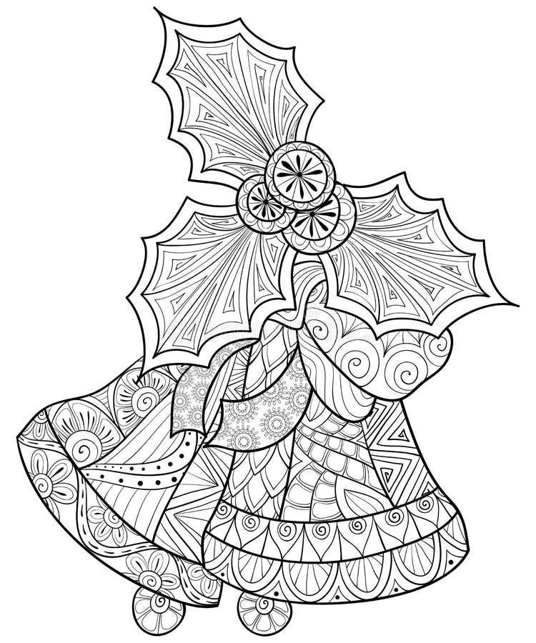 Bells coloring stock illustrations â bells coloring stock illustrations vectors clipart