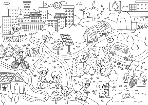 Thousand city coloring pages royalty