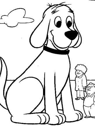 Clifford coloring page