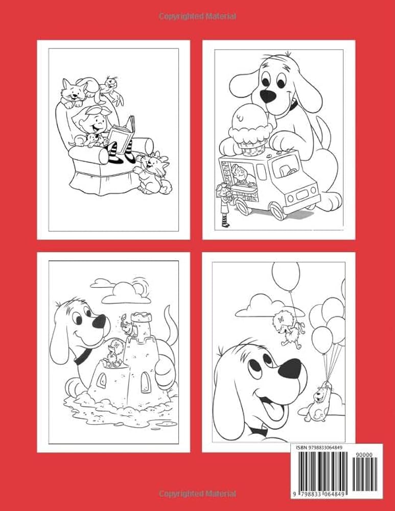Clifford coloring book great coloring pages for kids adults and any fan of clifford amazing drawings of characters creatures and others collin ritchie books