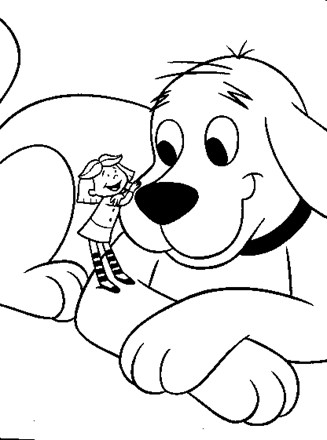 Clifford coloring page
