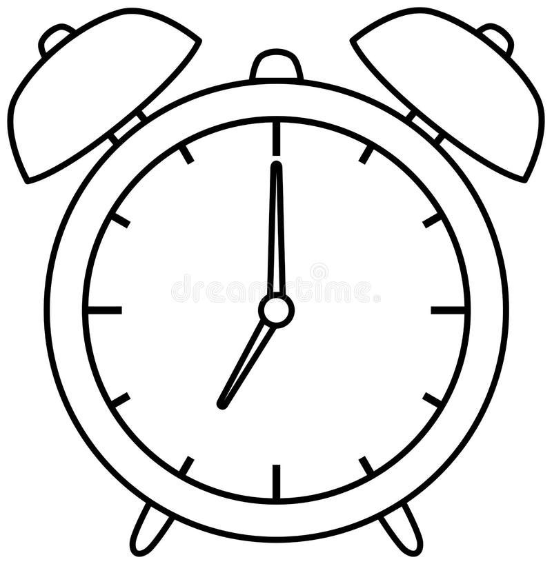 Clock coloring stock illustrations â clock coloring stock illustrations vectors clipart