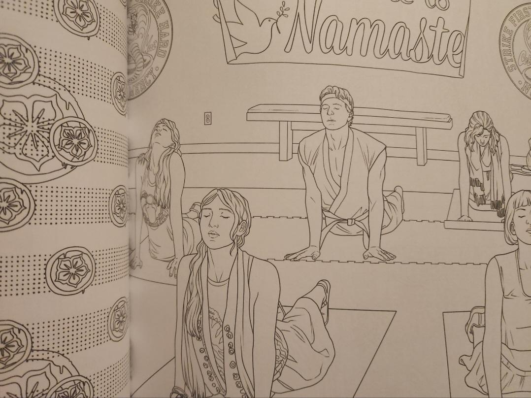 Got the official cobra kai coloring book rcobrakai