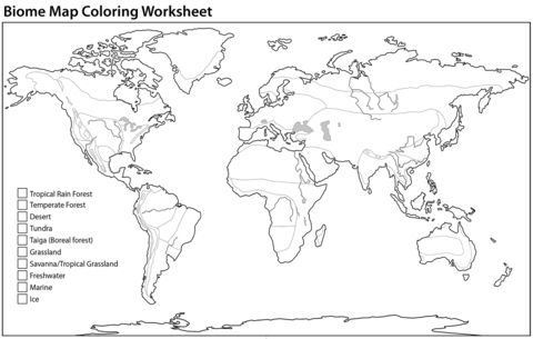 Map of biomes in the world coloring page free printable coloring pages biomes color worksheets printable coloring pages