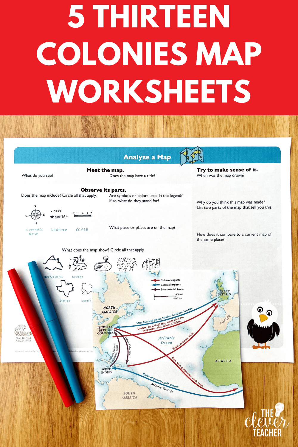 Free colonies maps for kids