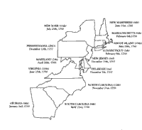Colonies map coloring pages