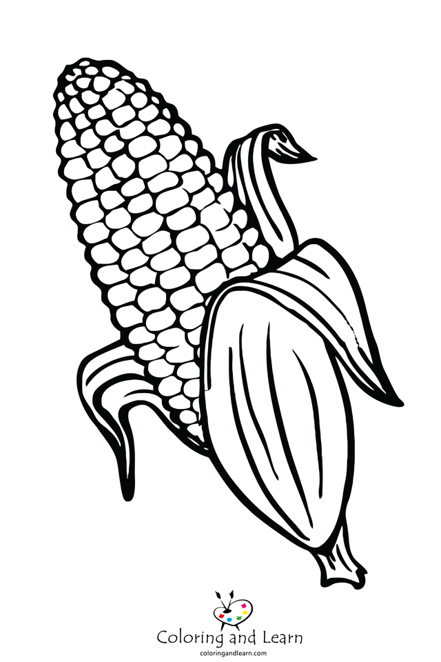 Corn coloring pages rcoloringpages