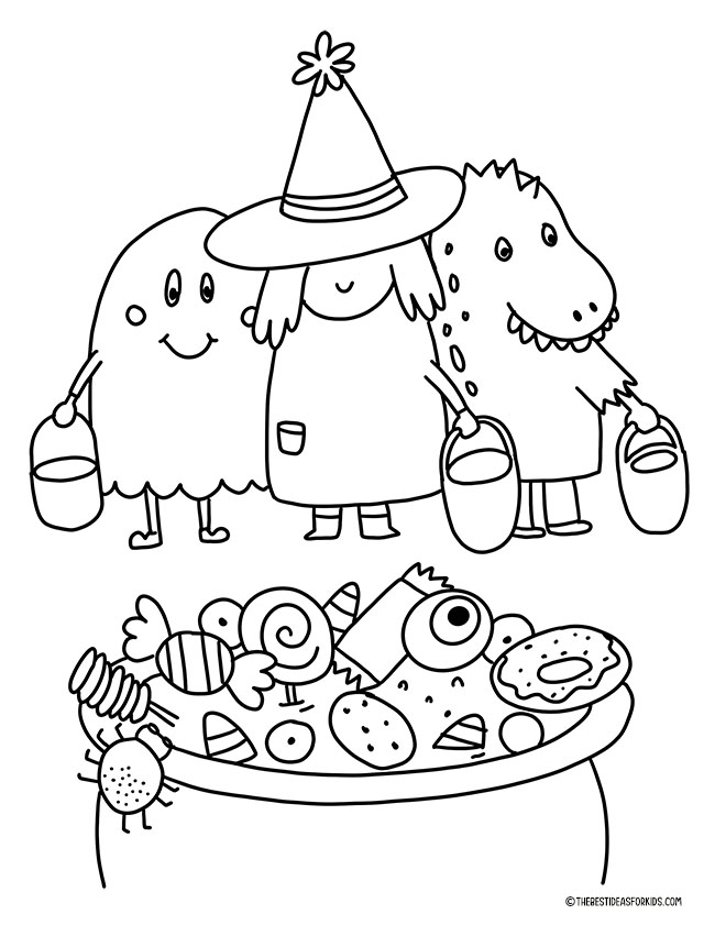 Halloween coloring pages free printables