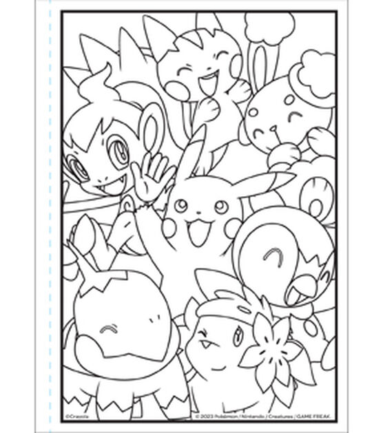 Crayola sheet pokemon coloring book with stickers
