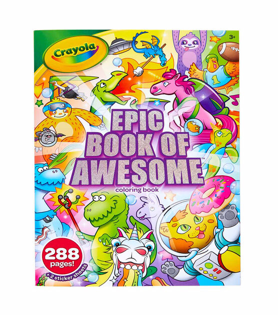 Crayola sheet epic adventure coloring book with stickers