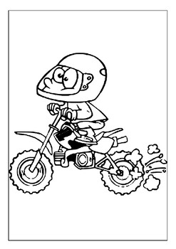 Fueling imagination printable dirt bike coloring pages for young artists