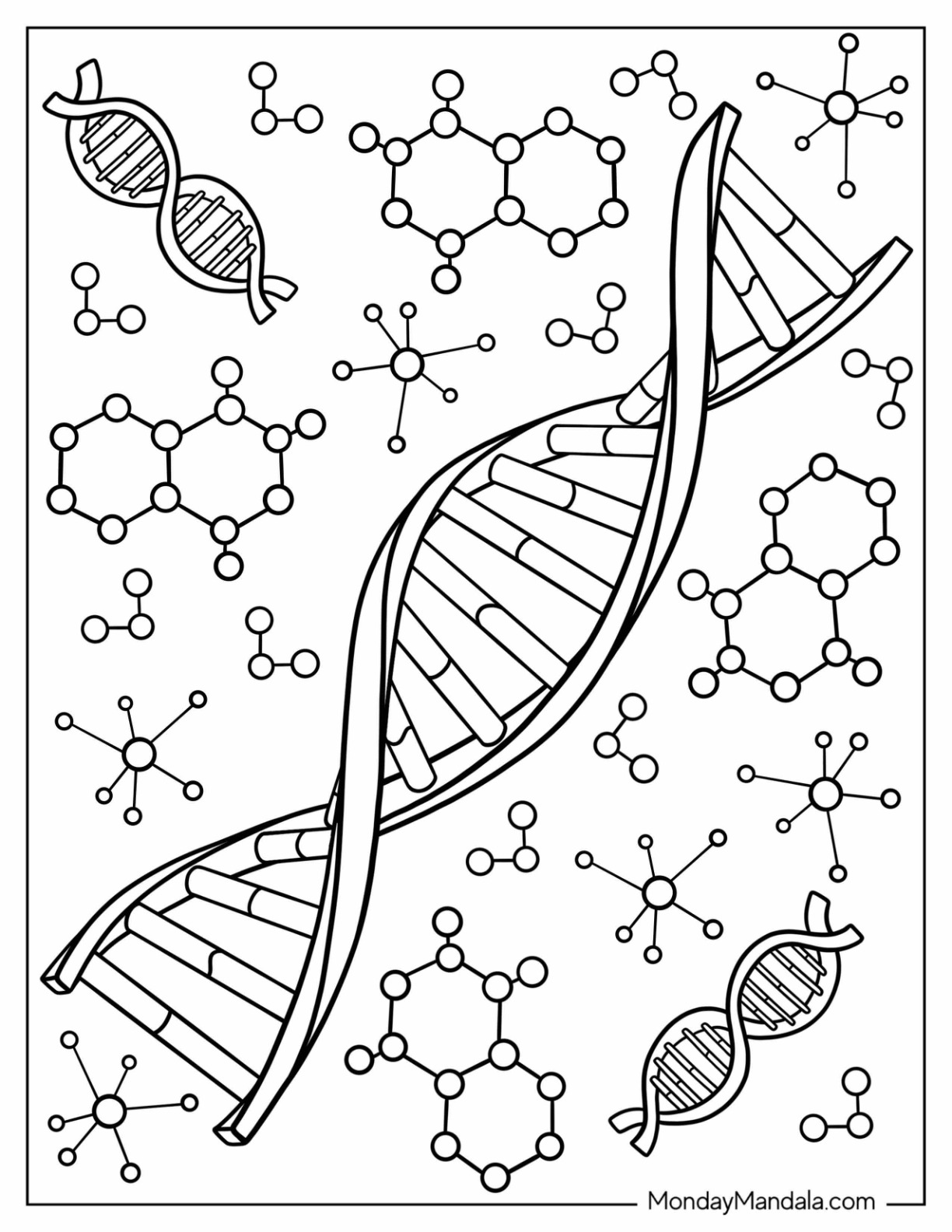 Science coloring pages free pdf printables