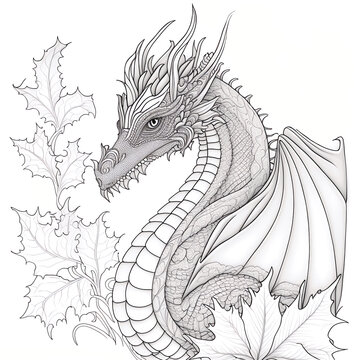 Dragon coloring pages images â browse photos vectors and video