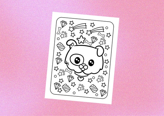 Cute kawaii coloring pages for kids fun cute kawaii coloring book food animals and fantasy coloring pages for kids