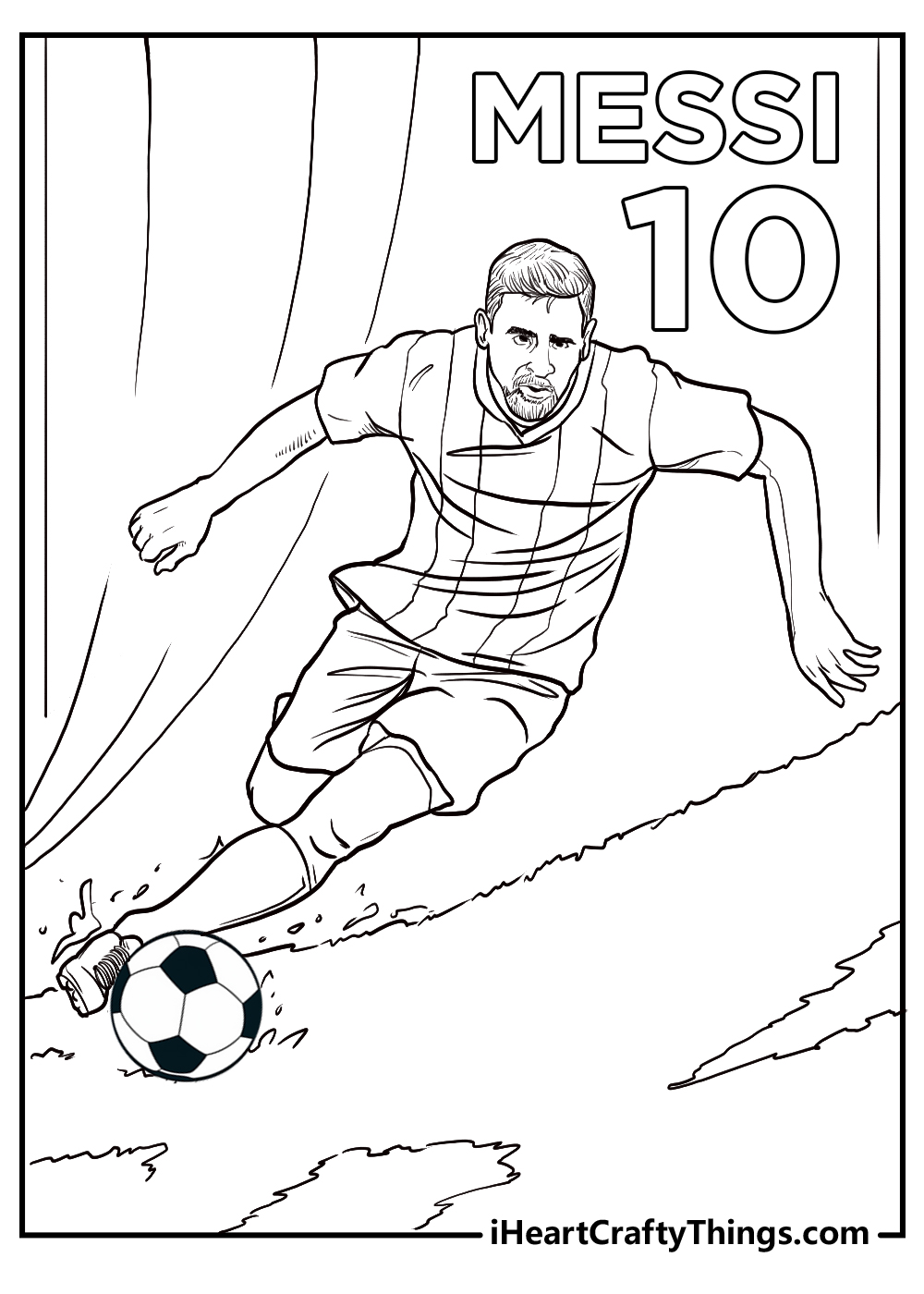 Printable messi coloring pages updated