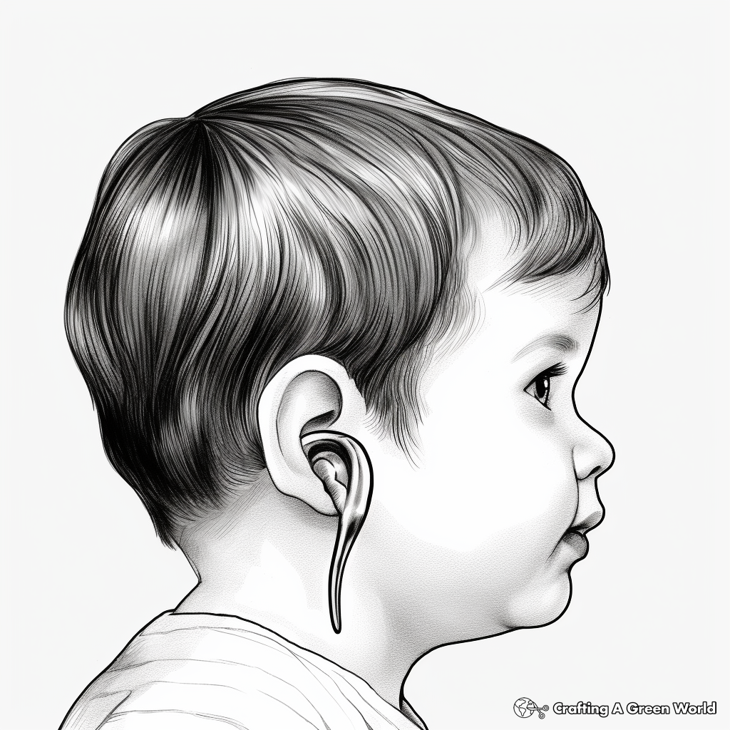 Ear coloring pages