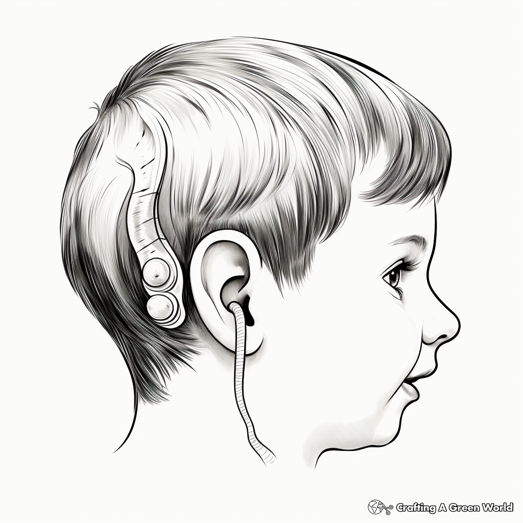 Ear coloring pages