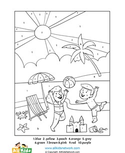 Color by number all kids network