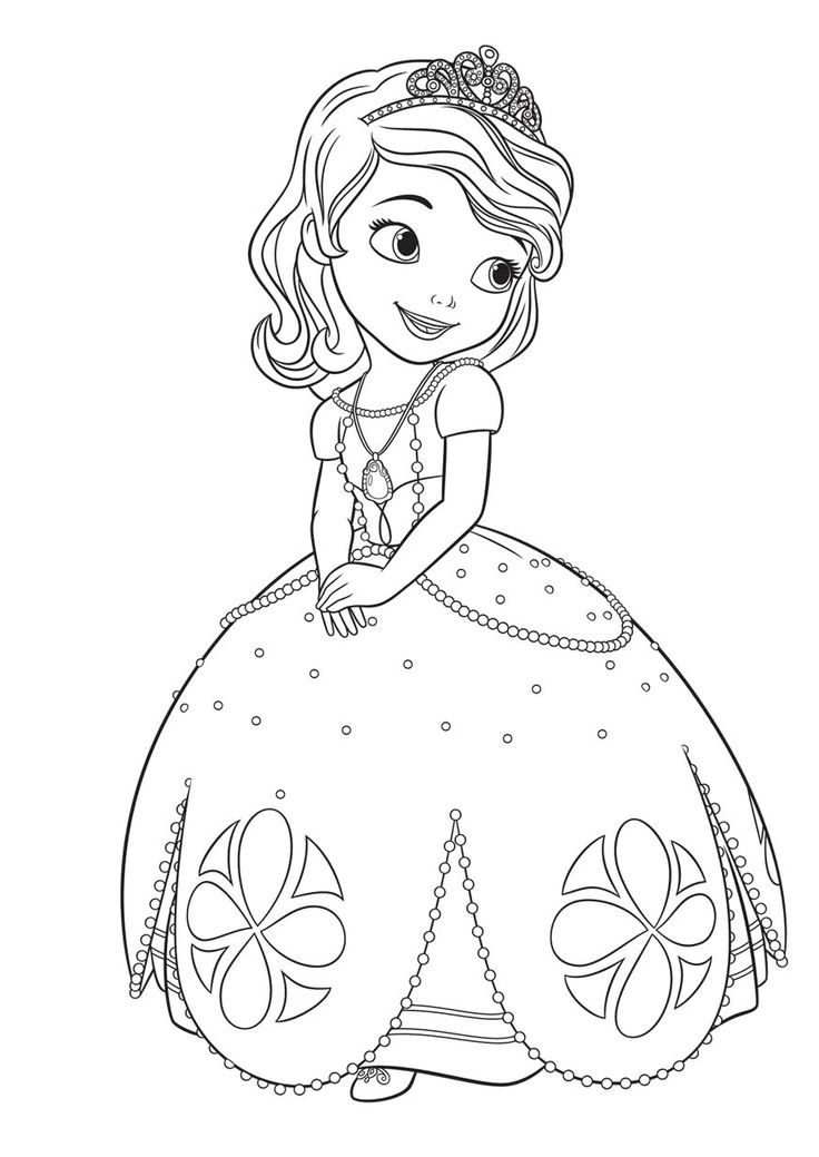 Sofia the first coloring pages