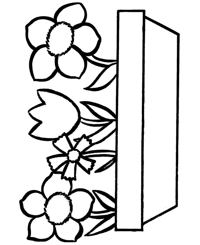 Pin by jane abela on gardening easy coloring pages coloring pages for girls flower coloring pages