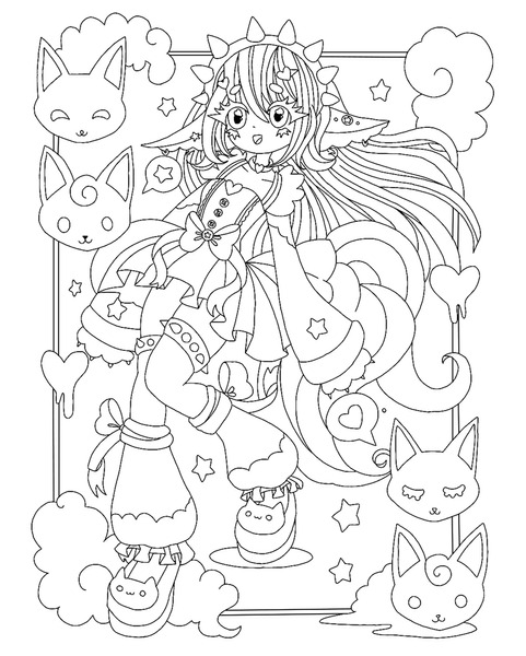 Anime coloring book images stock photos d objects vectors